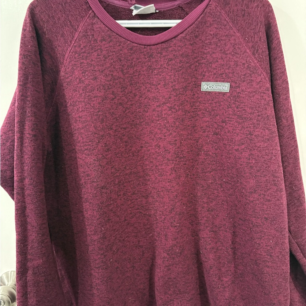 Columbia Women's Burgundy Crew Neck Sweater